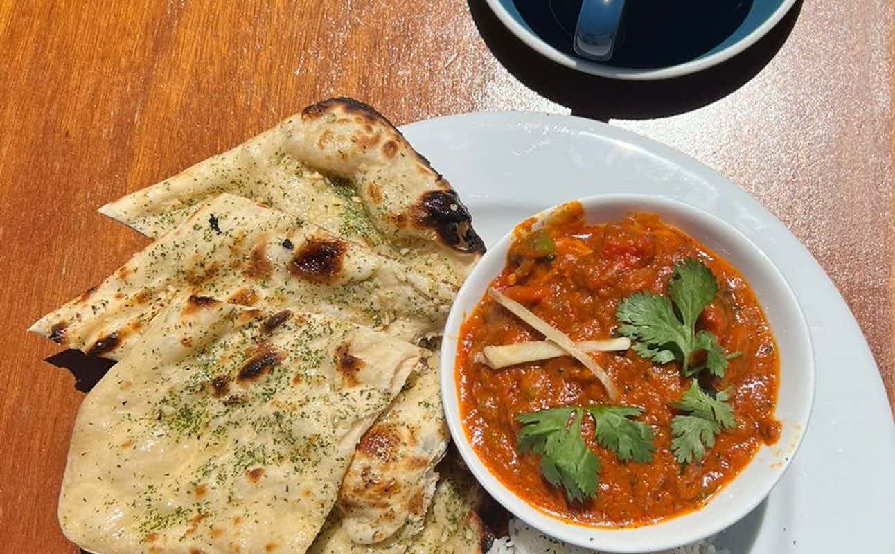 Enjoy Indian, Vegetarian options, Gluten Free Options, Restaurant, Free Wifi, Indoor & Outdoor Seating, $$ and Families cuisine at Curry Lounge in Raumati, Kapiti Coast