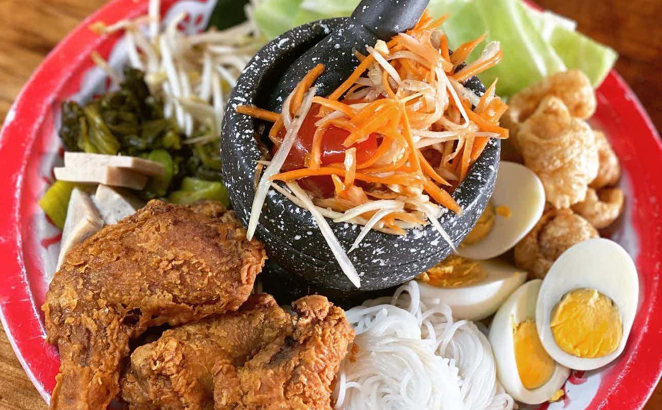 Enjoy Thai, Vegan Options, Restaurant, $$$, Families and Groups cuisine at Nua Thai Restaurant in Hamilton Central, Waikato