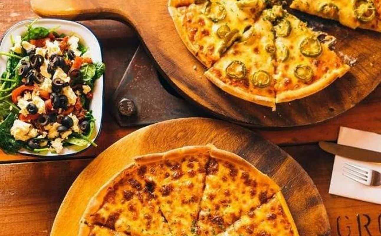 Enjoy Pizza, American, Vegetarian, Vegetarian options, Vegan Options, Restaurant, $$$$, Families and Groups cuisine at Biggie's Pizza in Dunedin Central, Otago
