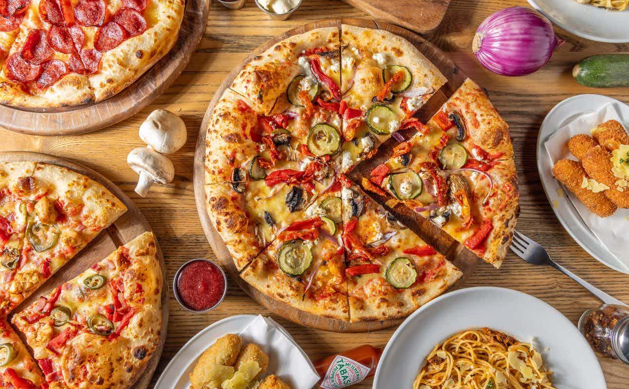 Enjoy Pizza, Gluten Free Options, Vegan Options, Vegetarian options, Late night, Bars & Pubs, Diner, Table service, $$, Bar Scene, Groups and Live music cuisine at The London in Queenstown CBD, Queenstown