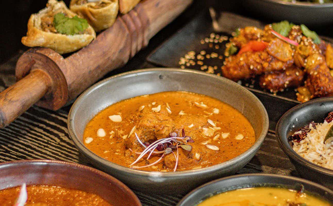 Enjoy Indian, Vegan Options, Vegetarian options, Bars & Pubs, Free Wifi, Wheelchair accessible, Table service, $$$$, Groups and Families cuisine at Big Tikka Takapuna in Takapuna, Auckland